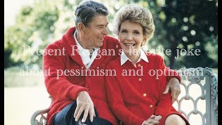 President Ronald Reagans favorite joke about pessimism and optimism [upl. by Bork]