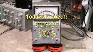 Tenma 72450 AC MilliVoltMeter  Overview  Guts  Test [upl. by Ireland132]