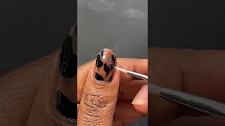 Tortoise shell Nail Art using regular nail polish not gel polish [upl. by Ailaza]