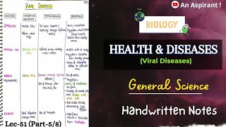 Viral DiseasesHealth amp DiseasesUnit11Part5  Biology  General Science  Lec51 [upl. by Willetta]