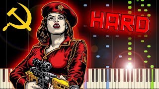 RED ALERT 3  SOVIET MARCH  Piano Tutorial [upl. by Raveaux]