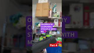 Organize my couponing stockpile with me organization extremecoupons couponingstockpile shorts [upl. by Tedd231]