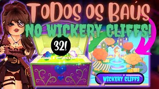 COMO ACHAR TODOS OS BAÚS NO WICKERY CLIFFS E LABIRINTO  ROYALLOWEEN 2023  Roblox Royale High [upl. by Vassar]