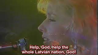 Ieva Akuratere  quotManai tautaiquot God Help My Nation ENGLISH subtitlestranslation [upl. by Esiuol143]