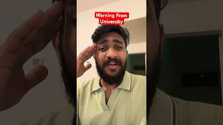 Warning From University 😭  shorts uk ukvlog university coventryuniversity sad emotional [upl. by Dareece]