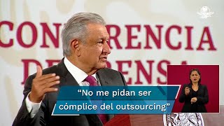 Outsourcing en el gobierno se termina AMLO [upl. by Ioyal233]