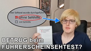 BETRUG beim FÜHRERSCHEINSEHTEST  Ich teste Optiker Teil 1 [upl. by Kall]