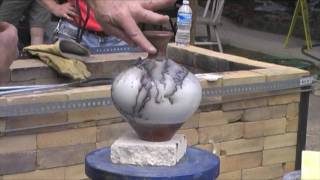 Riggs Horsehair Raku Demo [upl. by Lashond282]