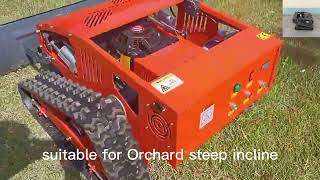 600mm cutting width remote controlled steep slope mower best price China manufacturer factory [upl. by Oirad]