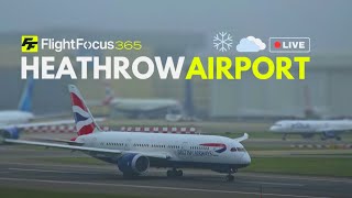 Heathrow Airport Live  CROSSWIND LANDINGS Thursday 5th September 2024 [upl. by Ano828]