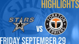 Battlefords North Stars vs Yorkton Terriers Sep 29th [upl. by Annuhsal]