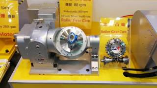 TJR RC Roller Gear Cam Series Rotary Tables at TIMTOS 2017 [upl. by Venice]