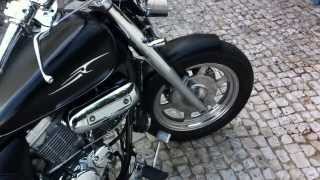 Hyosung Aquila Mirage GV 250 black matte mods [upl. by Naro]