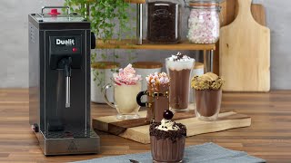 How to steam and froth milk with the Dualit Cino™ Milk Steamer [upl. by Hallagan886]