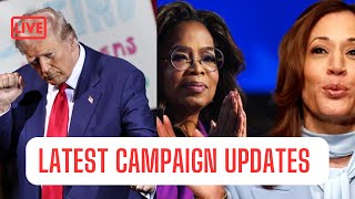 TRUMP Long Island Rally KAMALA Sits With OPRAH Campaign UPDATES [upl. by Runck]