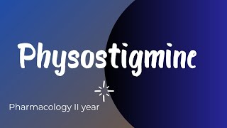 physostigmine ph technician II yearpharmacology pharmacy pharmacytechnician pharmacology IIyear [upl. by Ees]