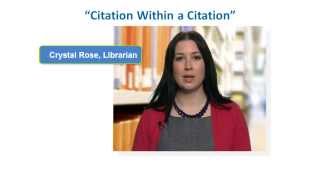 How to Reference a Citation Within a Citation in APA Style [upl. by Odette]