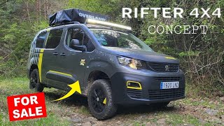 🟡 Probamos la NUEVA Peugeot RIFTER 4X4 Concept By Dangel  Wexhan MiniCamper todoterreno [upl. by Sturrock]