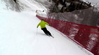 Ski carving  Carving skiing  Atomic Ski  Ski Lagorai Passo Brocon  Castello Tesino [upl. by Ettelracs]