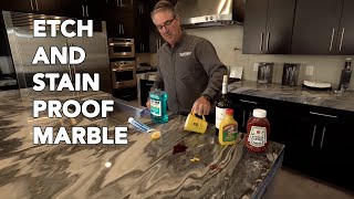 TuffSkins How to Seal Your Marble Countertops [upl. by Assiluy727]