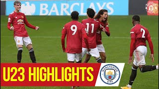 U23 Highlights  Manchester United 22 Manchester City  The Academy [upl. by Virge]