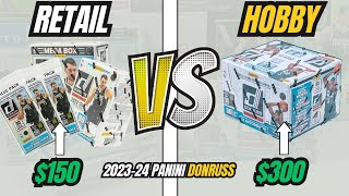 🔥RETAIL VS HOBBY🔥 202324 Panini Donruss Basketball Opening Hobby MegaBox Blaster amp Value Packs [upl. by Anitsahs]