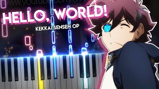 Hello world  Kekkai Sensen OP 1  BUMP OF CHICKEN piano [upl. by Berman]