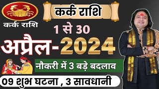 Kark Rashi April 2024 ll कर्क राशिफल अप्रैल 2024 ll Cancer April Horoscope ll Astro aaj [upl. by Danas]