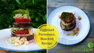 Vegan Eggplant Parmesan Stacks Recipe Oil Free  Gluten Free [upl. by Carrie524]