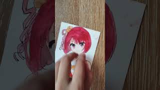 Drawing kana arimaoshi no ko kana arimadrawing art shortanime shortsviraltrending fyp [upl. by Bernete]