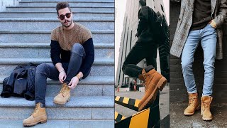 BEST TIMBERLAND BOOTS OUTFITS MEN 2023  HOW TO STYLE TIMBERLANDS [upl. by Yelahc581]