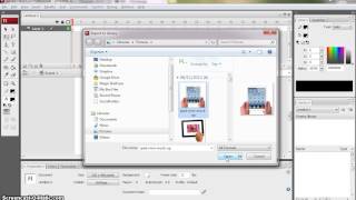 Importing an image into Flash CS3 [upl. by Eisinger531]