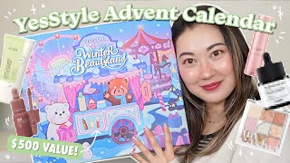 FULL Unboxing of YesStyle Advent Calendar 2023 [upl. by Ivets]