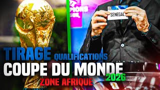 🔴TIRAGE QUALIFICATIONS COUPE DU MONDE 2026 ZONE AFRIQUE  SENEGAL  RD CONGO  ALGERIE  GUINEE [upl. by Ogdon82]