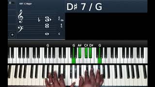 G HalfDiminished 7 Arpeggio Gm7b5 [upl. by Michele891]