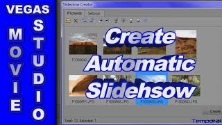 How to use the Slideshow Creator in Sony Vegas Movie Studio [upl. by Gleich]