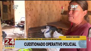 Cuestionado operativo policial [upl. by Geibel]