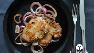 DS006 Seared Pork Chop with Onion in Worcestershire Sauce [upl. by Dira971]