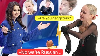 LOOK AT THE WILL TO VICTORY 😰 Russian figure skaters surprise the WORLD ‼️ 4S 4F [upl. by Geffner613]