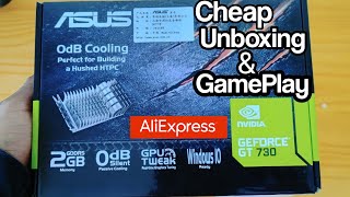 ASUS Nvidia Geforce GT 730 Unboxing amp GamePlay 60 [upl. by Pylle]