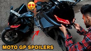 Installing Side Spoilers amp Winglet In R15 v3 From Saiga Parts R15v3 MotoGP Kit  R15 v3 Modification [upl. by Yde]