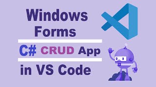 How to Create Windows Forms C CRUD App in VS Code HindiUrdu [upl. by Adler]