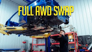 AWD Swapping My Honda Civic EG Hatch FCS conversion kit [upl. by Annuahs]