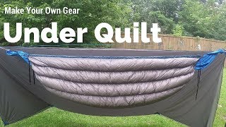 23 DIY 30 Degree Under Quilt [upl. by Mukul]