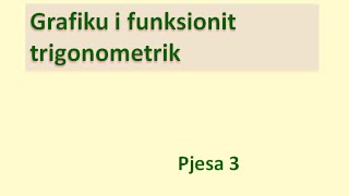 Grafiku i funksionit trigonometrik  Pjesa 3 Klasa virtuale [upl. by Attolrahc]