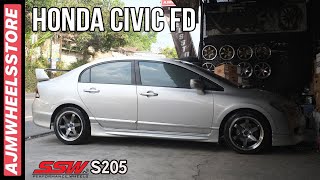 MODIFIKASI HONDA CIVIC FD VELG SSW S205 AJMWHEELSSTORE [upl. by Tawsha395]