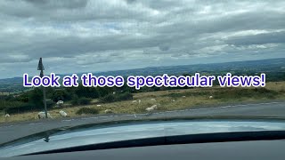 Shropshire and those views are breathtaking and where are we on Clee Hill a shame about the clouds [upl. by Ynnavoj]