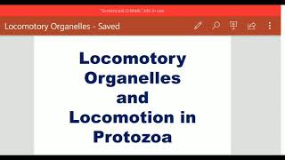 Locomotory Organelle and Locomotion [upl. by Polinski]