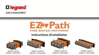 Instructions dinstallation EZ Path EZP333WT  Legrand Cable Management [upl. by Kera]