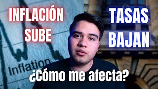 INFLACIÓN SUBE y Banxico baja tasa de INTERÉS ¿Cómo te afecta [upl. by Tiram953]